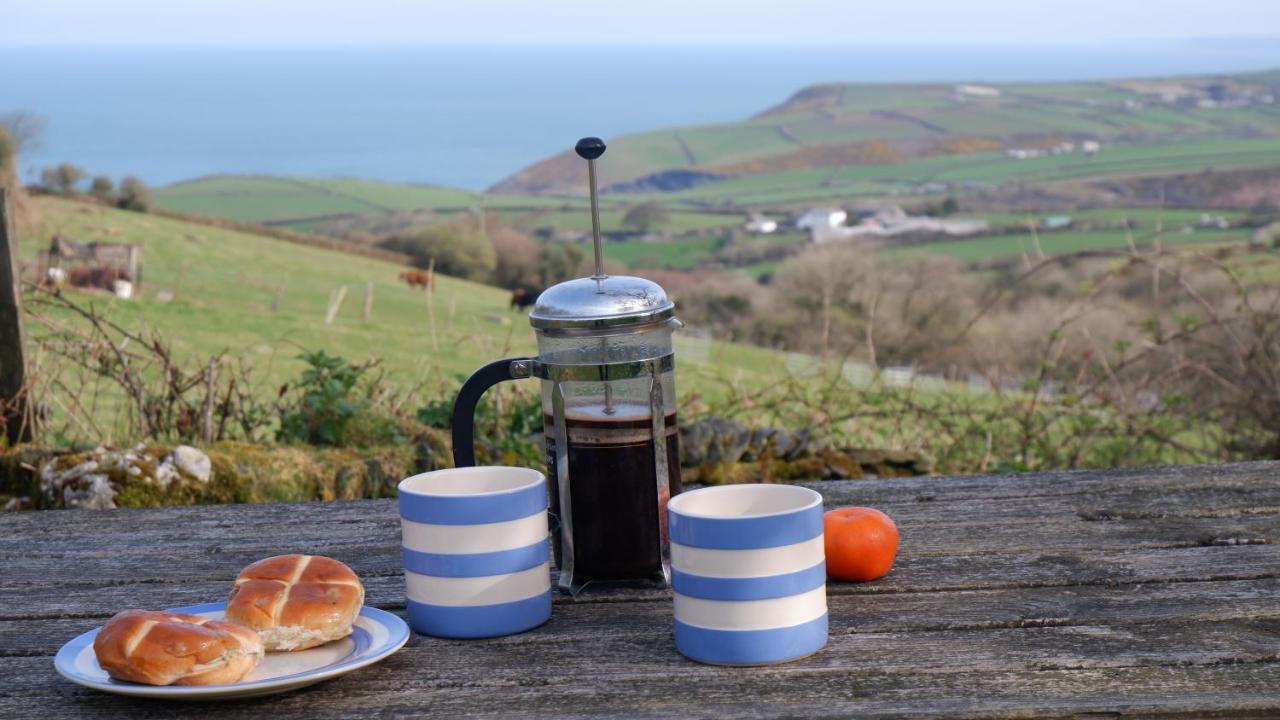 Polrunny Farm Elderberry Cottage With Sea View بوسكاسِل المظهر الخارجي الصورة