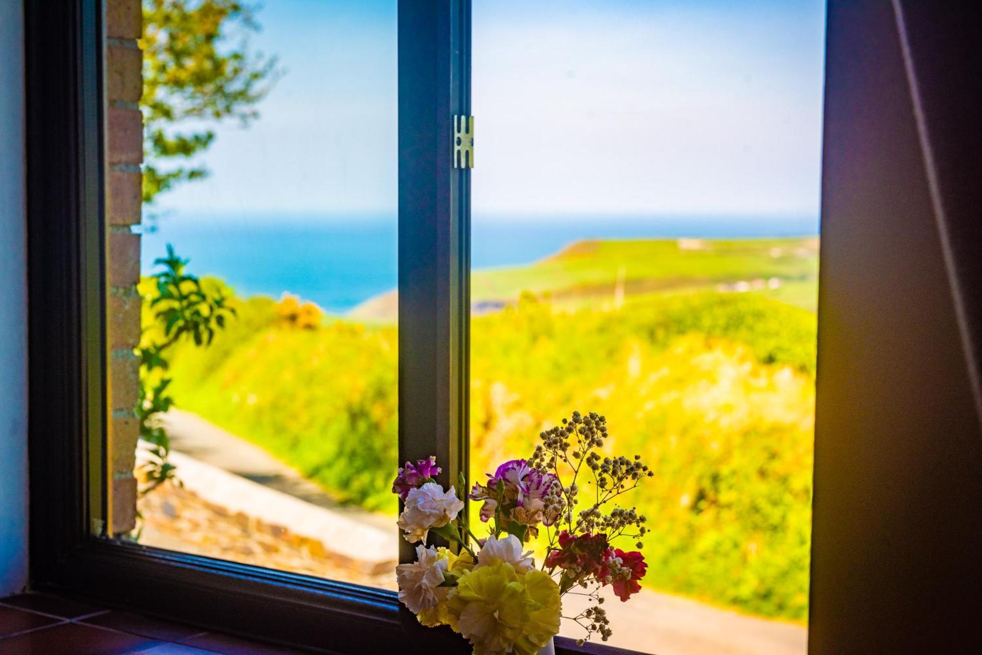 Polrunny Farm Elderberry Cottage With Sea View بوسكاسِل المظهر الخارجي الصورة
