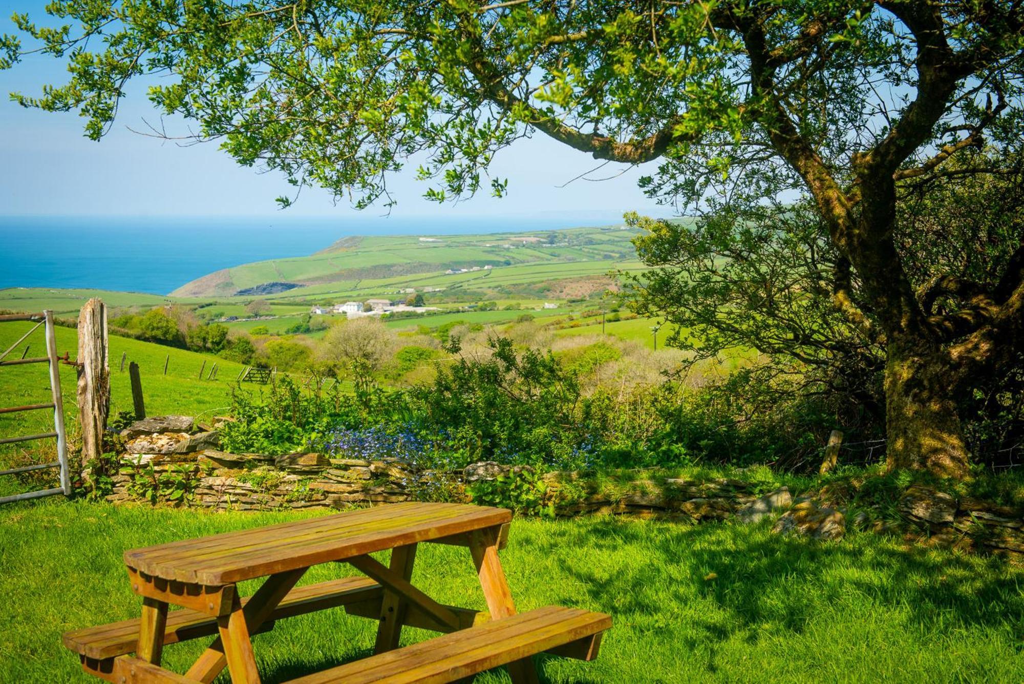 Polrunny Farm Elderberry Cottage With Sea View بوسكاسِل المظهر الخارجي الصورة